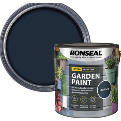 Ronseal Garden Paint 2.5 Litre - Blackbird
