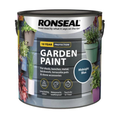 Ronseal Garden Paint 2.5 Litre - Midnight Blue