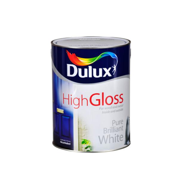 Dulux High Gloss Brilliant White 5L