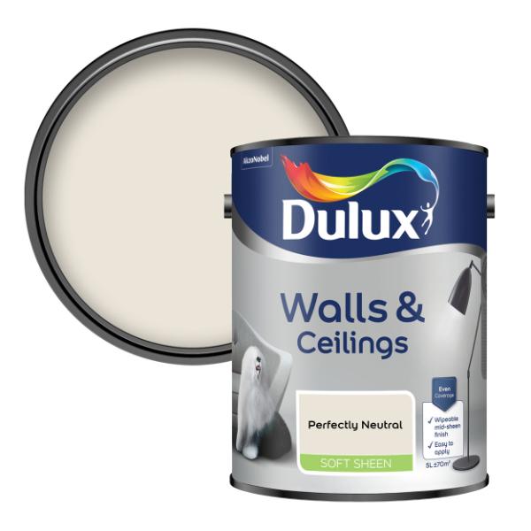 Dulux Walls &amp; Ceilings Soft Sheen Perfectly Neutral 5L - Perfectly Neutral
