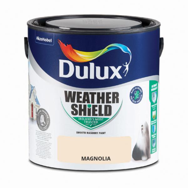 Dulux Weathershield Smooth Masonry Magnolia 2.5L - Magnolia