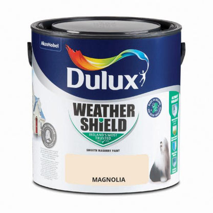 Dulux Weathershield Smooth Masonry Magnolia 2.5L - Magnolia