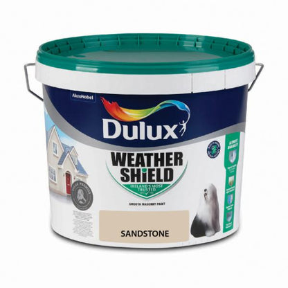 Dulux Weathershield Smooth Masonry Sandstone 10L - Sandstone