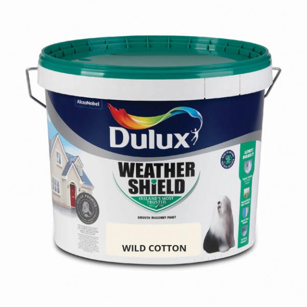 Dulux Weathershield Smooth Masonry Wild Cotton 10L - Wild Cotton