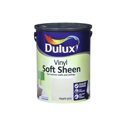Dulux Walls &amp; Ceilings Soft Sheen Dapple Grey 5L - Dapple Grey