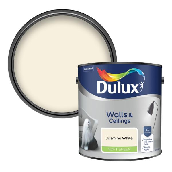 Dulux Walls &amp; Ceilings Soft Sheen Jasmine White 2.5L - Jasmine White