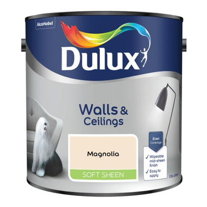 Dulux Walls &amp; Ceilings Soft Sheen Magnolia 2.5L - Magnolia