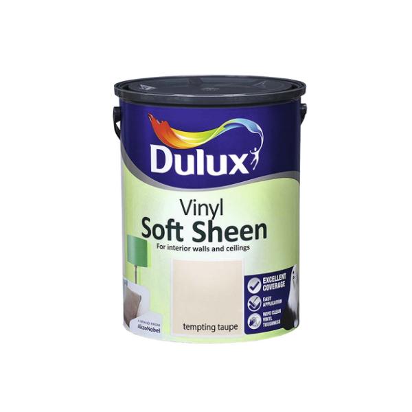 Dulux Vinyl Soft Sheen Paint 5L - Tempting Taupe