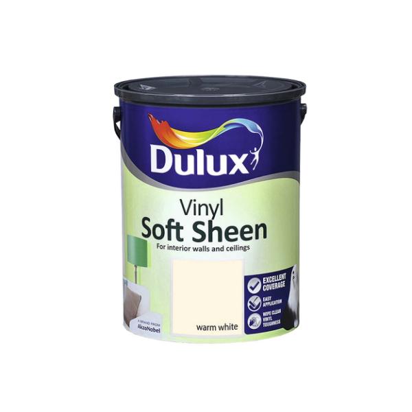 Dulux Vinyl Soft Sheen Paint 5L - Warm White