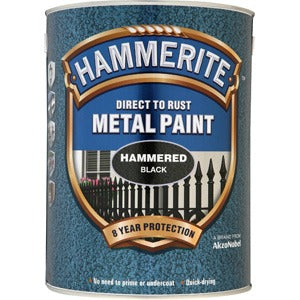 Hammerite Hammered Finish 2.5Lt Black
