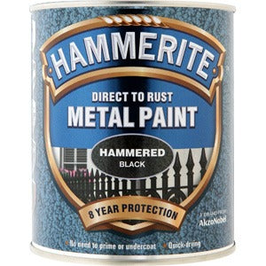 Hammerite Hammered Metal Paint 750Ml Black