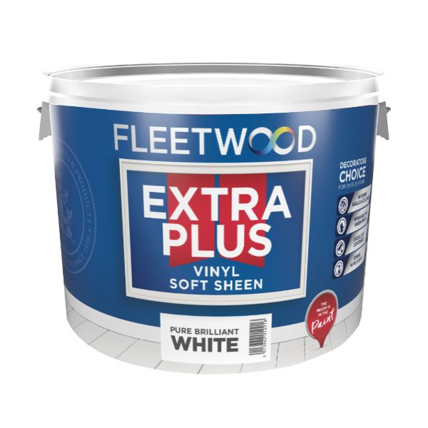 Fleetwood 10L Extra Plus Sheen Brilliant White