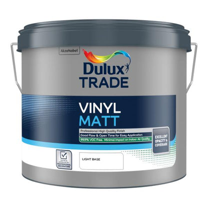 Dulux Trade Vinyl Matt Light Bs 10L