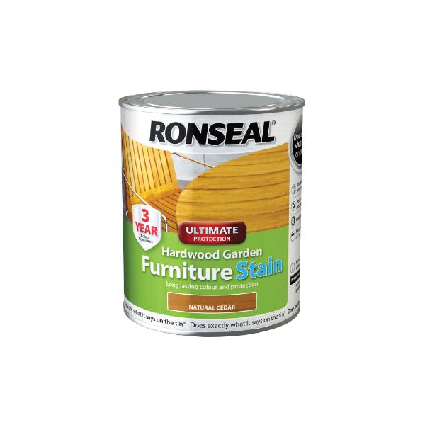 Ronseal Hard Wood  Furniture Stain Nat Cedar 750ml