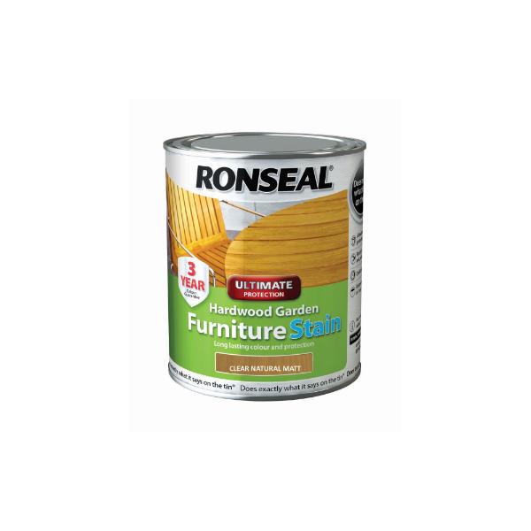 Ronseal Hard Wood  Furniture Stain Natural Clear 750ml