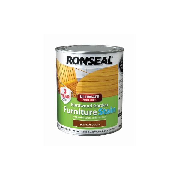 Ronseal Hard Wood  Furniture Stain Deep Mahogony 750ml