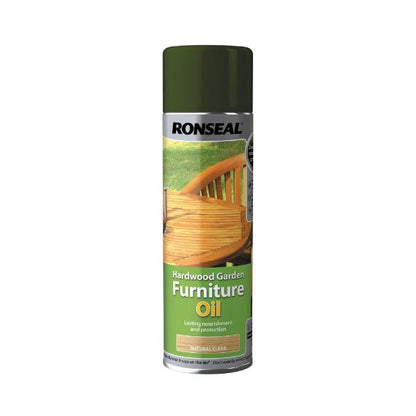 Ronseal Hardwood Furniture Stain Natural Aerosol 500ml