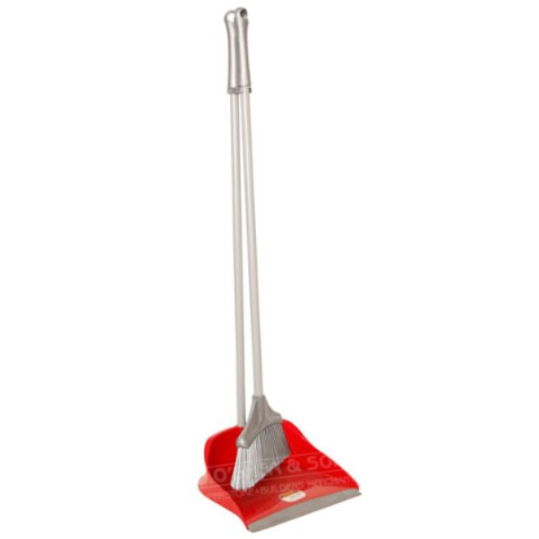 Dosco Long Handled Dusptan Set Red