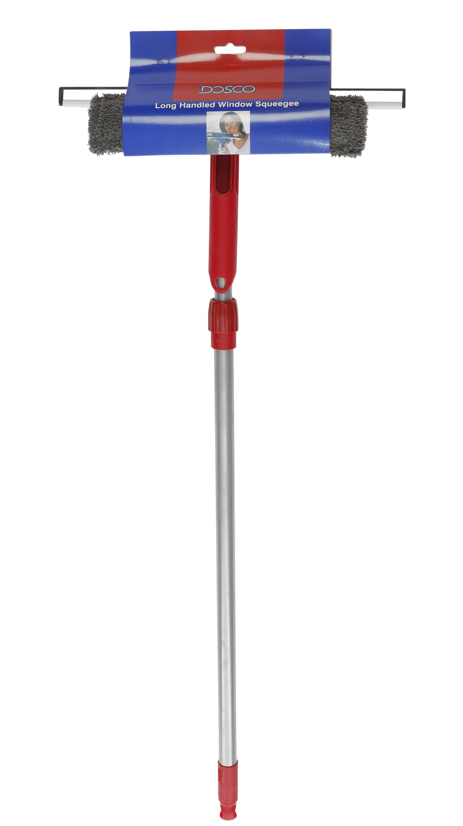 Dosco Long Handled Window Squeegee Red