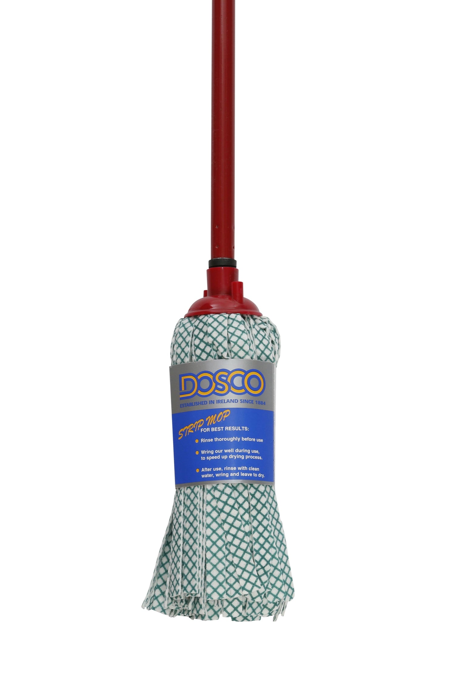 Dosco Strip Mop &amp; Handle Red