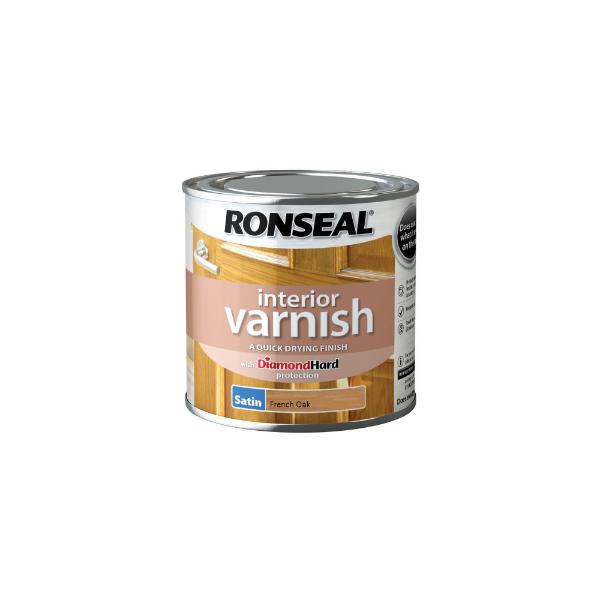 Ronseal Interior Varnish Satin  F Oak 250ml