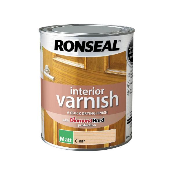 Ronseal Interior Varnish Mat Clear 750ml