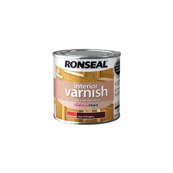 Ronseal Interior Varnish Gloss Dark Mahogony 250ml