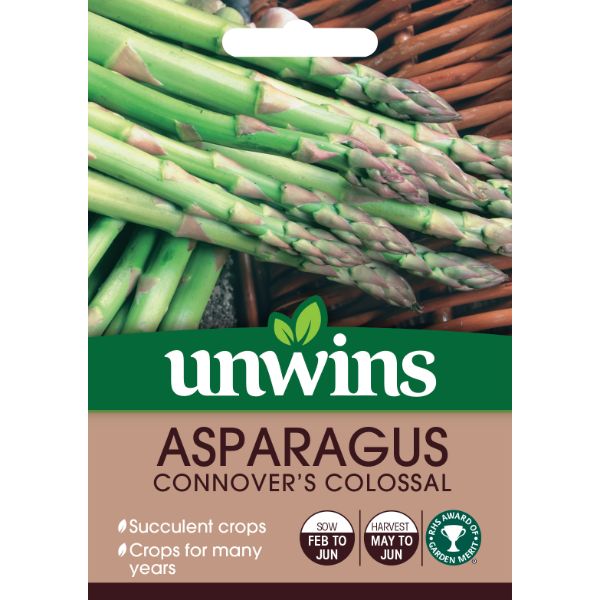 Unwins Seed Packet Asparagus Connover&