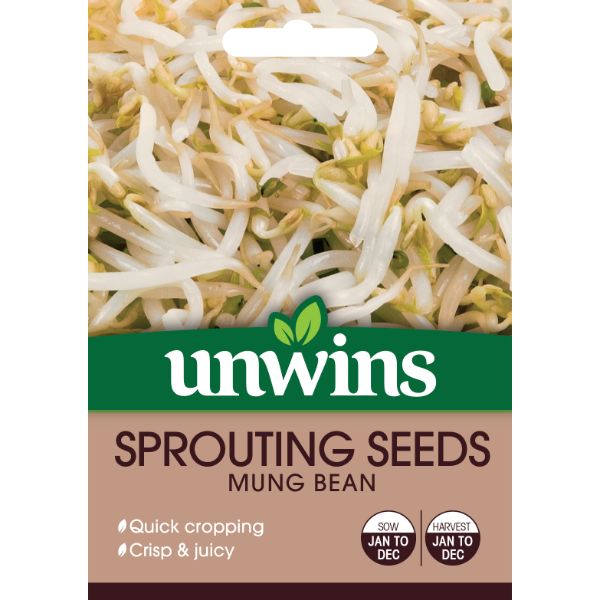 Unwins Seed Packet Sprouting Seeds Mung Bean