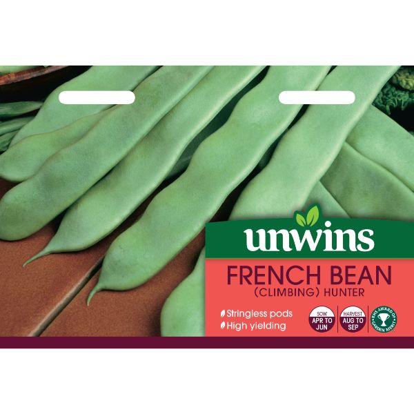 Unwins Seed Packet French Bean (Climbing) Hunter