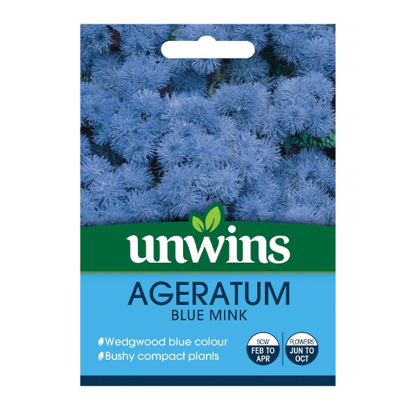 Unwins Seed Packet Ageratum Blue Mink