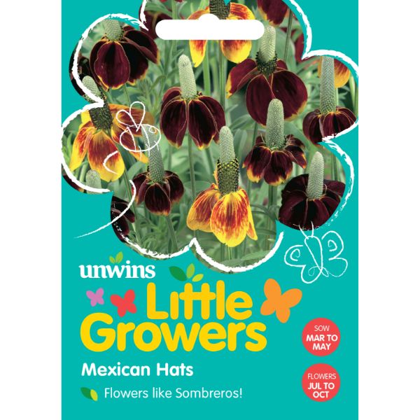 Unwins Seed Packet Little Growers Mexican Hats