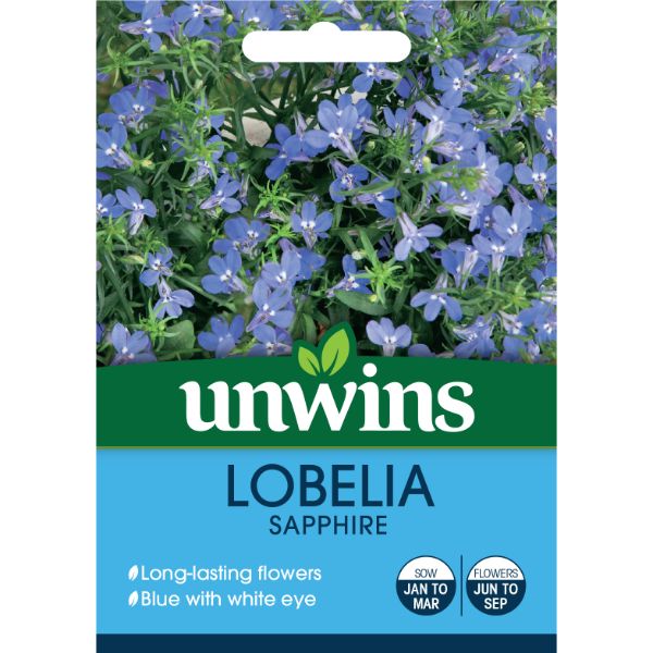 Unwins Seed Packet Lobelia Trailing Sapphire