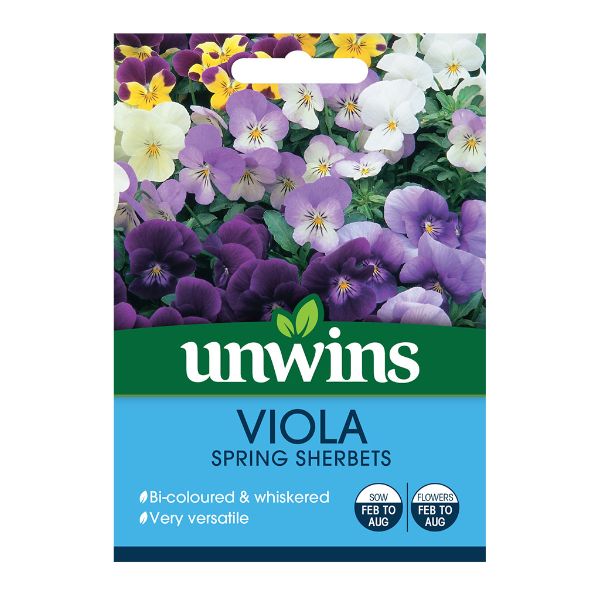 Unwins Seed Packet Viola Spring Sherbets