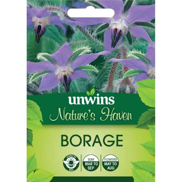 Unwins Seed Packet Natures Haven Borage