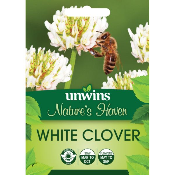 Unwins Seed Packet Natures Haven White Clover