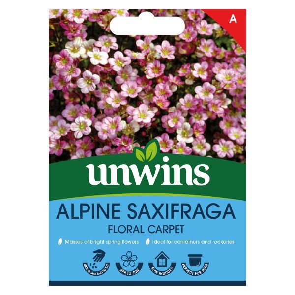 Unwins Seed Packet Alpine Saxifraga Floral Carpet