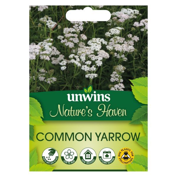 Unwins Seed Packet Natures Haven Common Yarrow