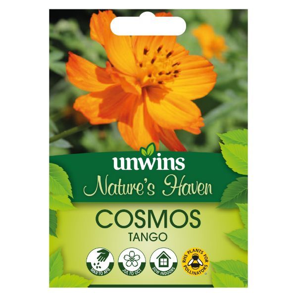 Unwins Seed Packet Natures Haven Cosmos Tango