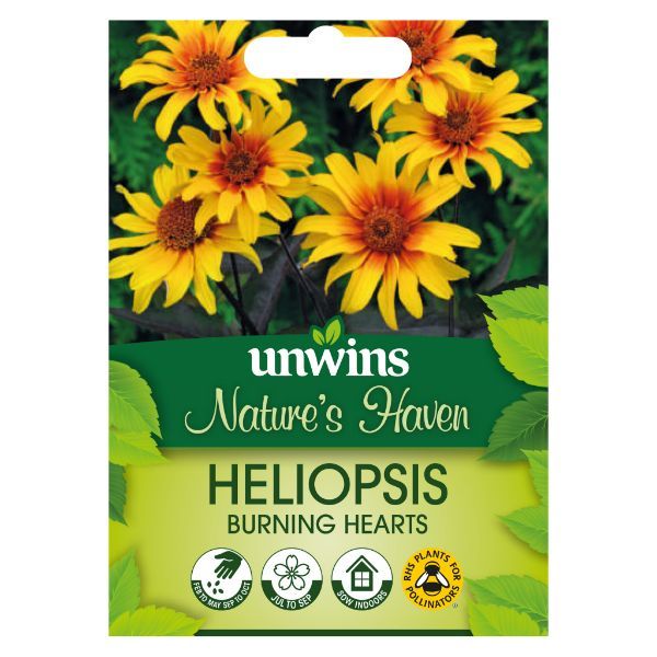 Unwins Seed Packet Natures Haven Heliopsis Burning Hearts