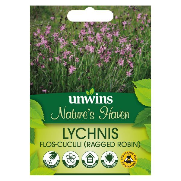 Unwins Seed Packet Natures Haven Ragged Robin