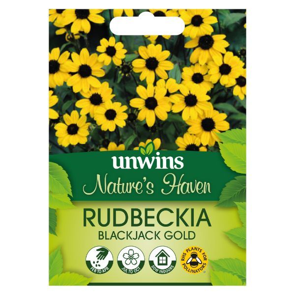 Unwins Seed Packet Natures Havenh Rudbeckia Blackjack Gold