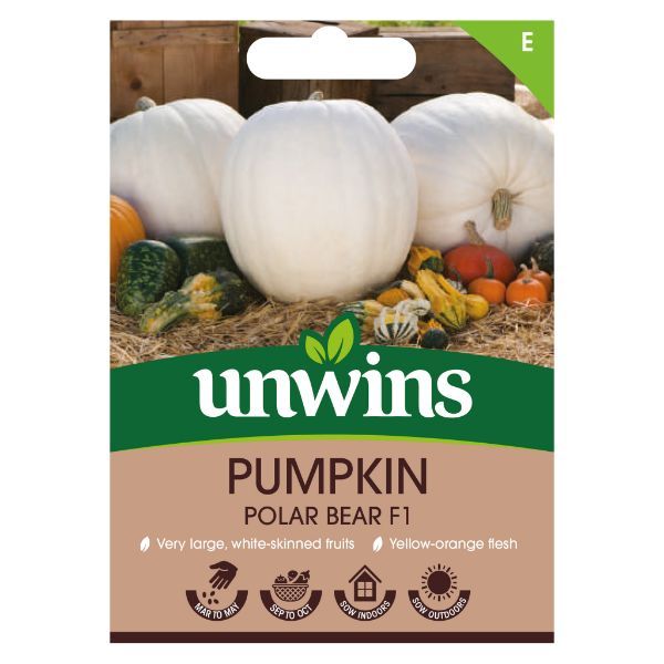 Unwins Seed Packet Pumpkin Polar Bear F1