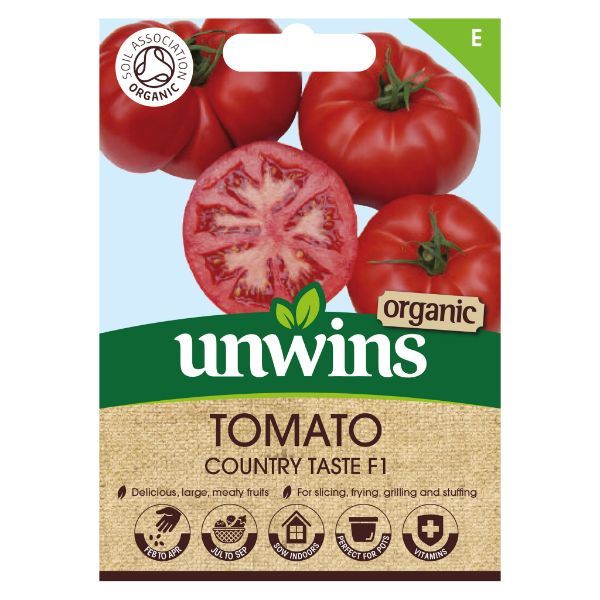 Unwins Seed Packet Tomato Country Taste F1 (Organic)