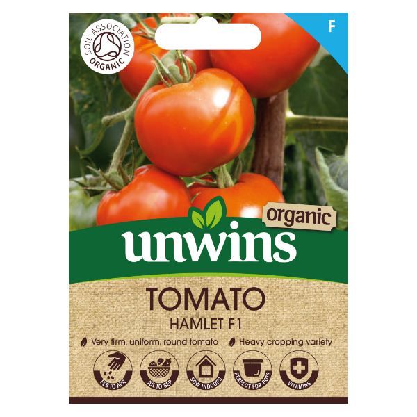 Unwins Seed Packet Tomato Hamlet F1 (Organic)