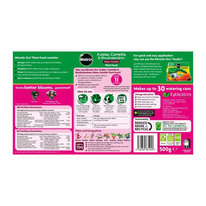 Miracle-Gro Azalea, Camellia &amp; Rhododendron Soluble Plant Food 500g