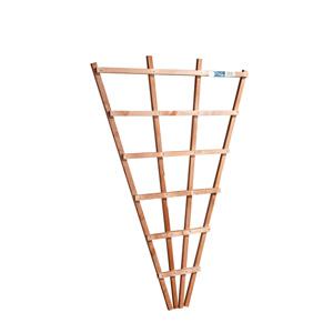 Wicklow Wood Fan Wall Trellis 3X2Ft Golden Brown