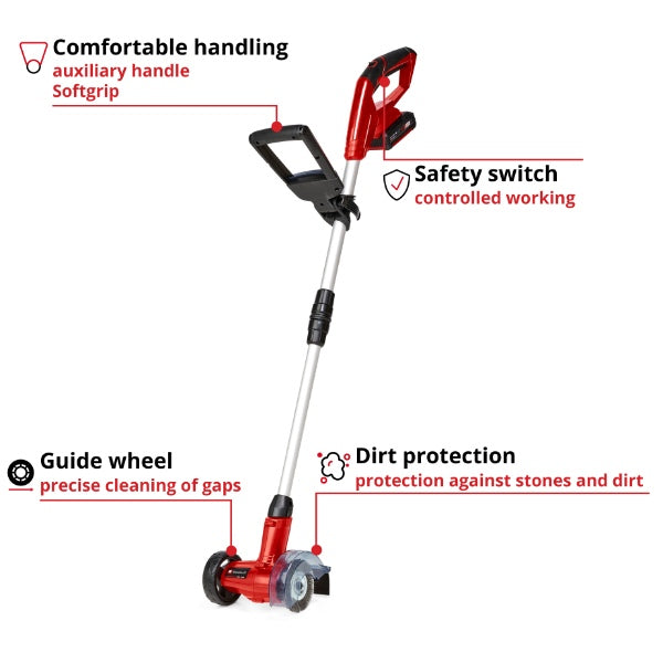 Einhell PXC 18v GC-CC 18 Li Kit (1x2,0Ah) Cordless Grout Cleaner