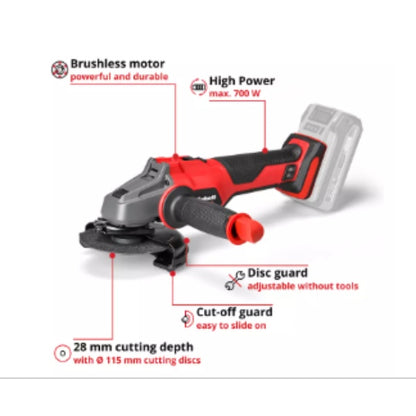 Einhell Professional PXC 18V AXXIO 18/115 Brushless 115mm Angle Grinder - Body Only  