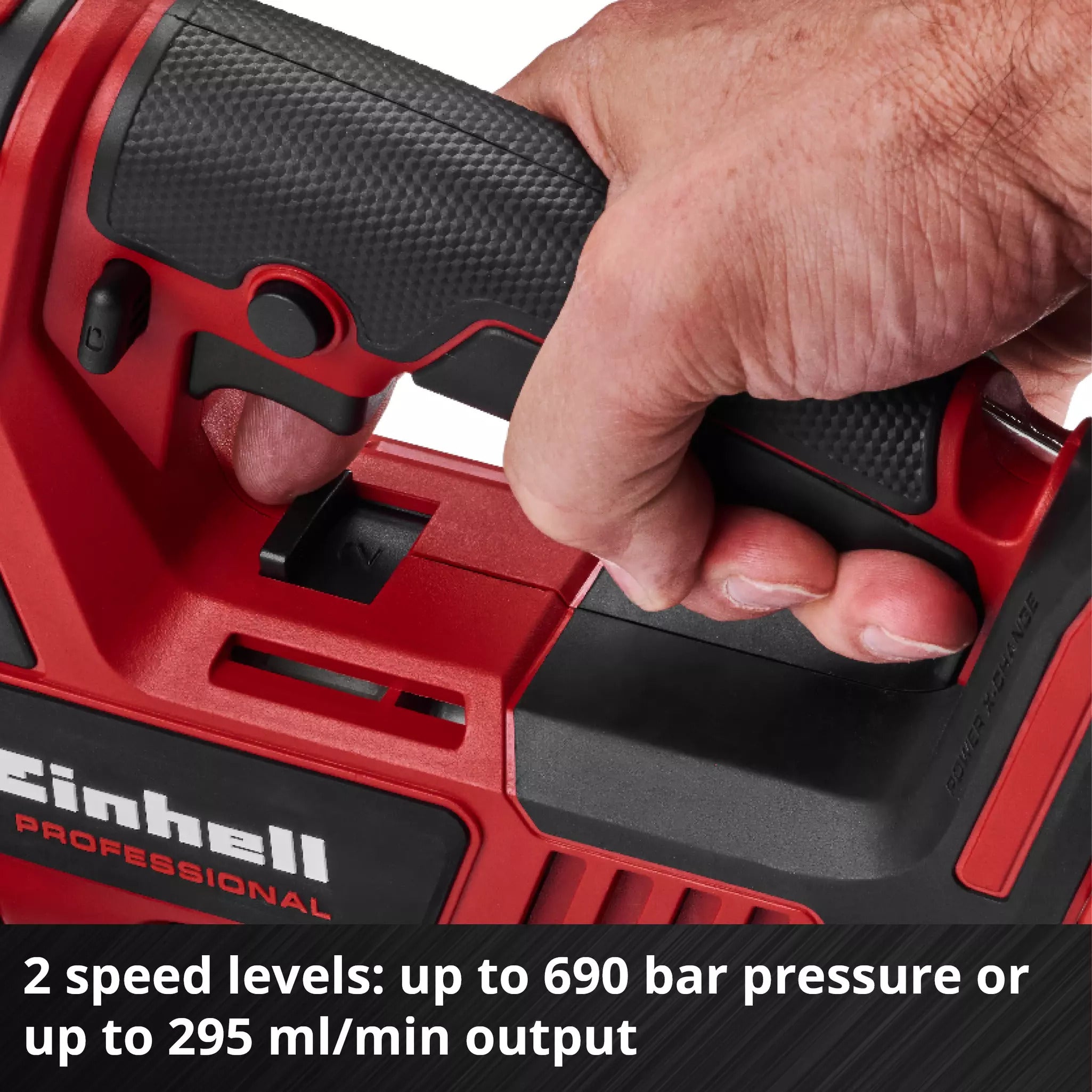 Einhell Professional PXC 18V TP-GR 18/690 Li Grease Gun - Body Only